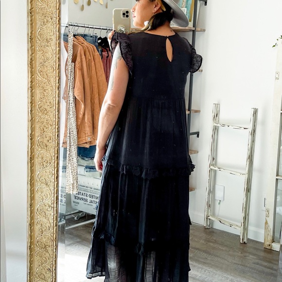 Black Eyelet Dress - Picture 3 of 5